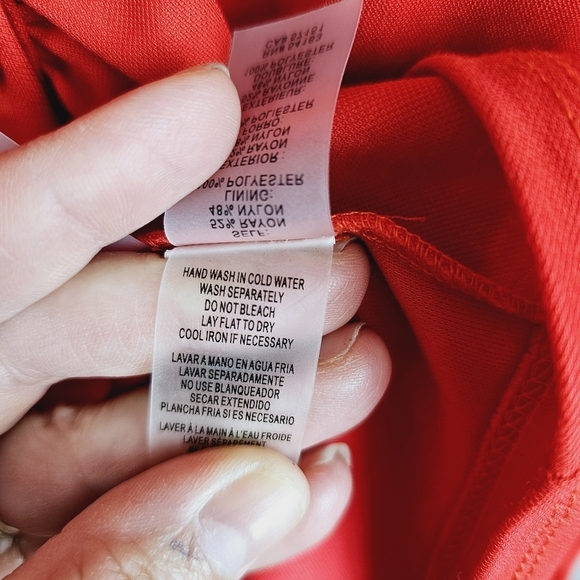 Guess Button Up T-Shirt Sleeveless Dress NWT Dark Coral - Picture 10 of 10